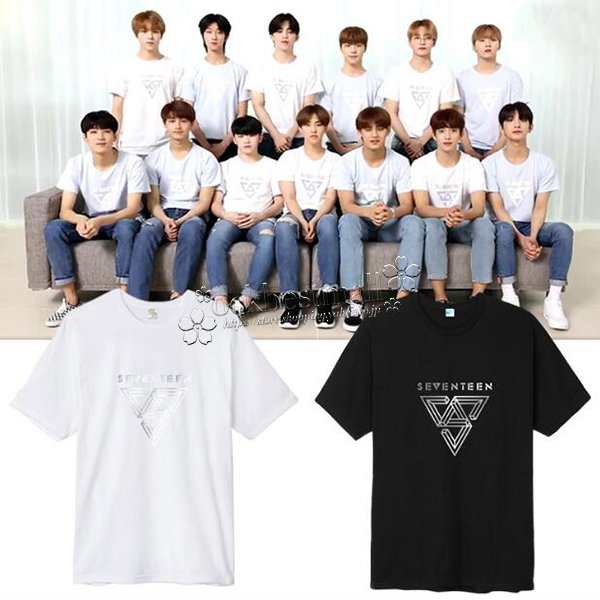 送料無料◇SEVENTEEN 韓流グッズ 半袖 Tシャツ 春夏 コート 男女 周辺